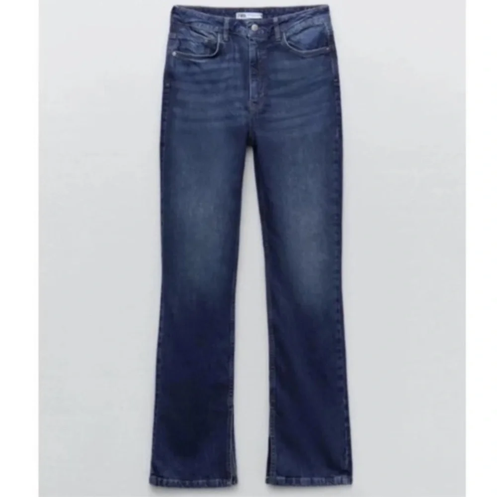 ZARA Split Slim Full Length Jeans Blogger Insta Favorite - Picture 3 of 12